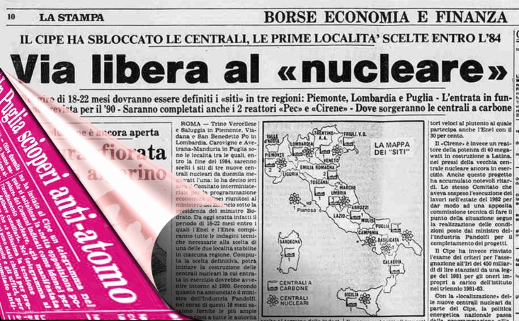 La Srampa del 28 Febbraio 1982